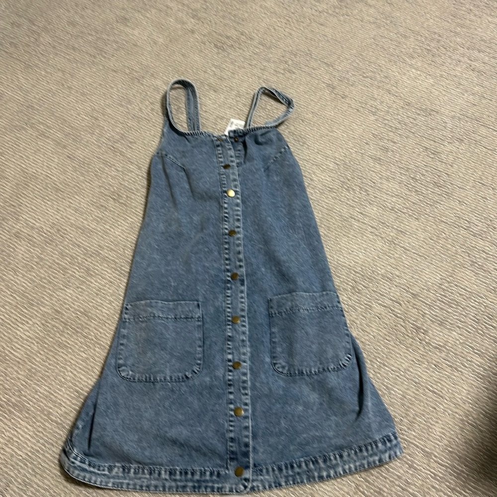 Denim Button-Down Mini Dress